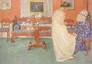 Carl Larsson The Bridesmaid Sweden oil painting artist